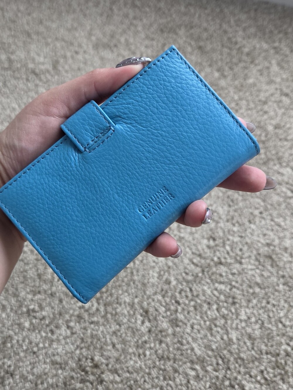 Leather Blue Wallet